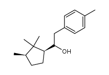 (cis-2,2,3-trimethylcyclopentyl)(p-methylbenzyl)carbinol结构式