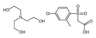 2-[bis(2-hydroxyethyl)amino]ethanol,2-(4-chloro-2-methylphenyl)sulfonylacetic acid Structure