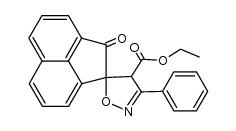Ethyl 2-oxo-3'-phenylspiro[acenaphthylene-1-(2H),5'(4'H)-isoxazole]-4'-carboxylate Structure