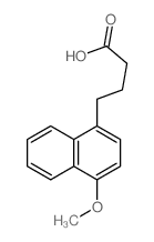 1-Naphthalenebutanoicacid, 4-methoxy- Structure