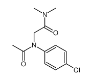 2-(N-acetyl-4-chloroanilino)-N,N-dimethylacetamide Structure