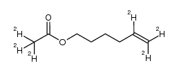 hex-5-en-1-yl-5,6,6-d3acetate-d3结构式