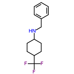 N-benzyl-4-(trifluoromethyl)cyclohexan-1-amine结构式