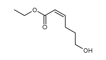 (Z)-6-hydroxy-hex-2-enoic acid ethyl ester Structure