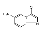 3-氯-6-氨基咪唑并[1,2-a]吡啶结构式