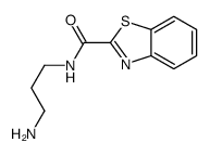 N-(3-氨基丙基)苯并[d]噻唑-2-羧酰胺结构式