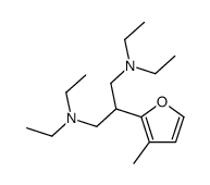 N,N,N',N'-tetraethyl-2-(3-methylfuran-2-yl)propane-1,3-diamine Structure