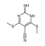 2-amino-4,6-bis(methylsulfanyl)pyrimidine-5-carbonitrile Structure