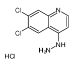6,7-Dichloro-4-hydrazinoquinoline hydrochloride Structure