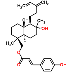 8ALPHA-羟基赖百当-13(16),14-二烯-19-基对羟基肉桂酸酯结构式