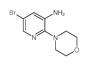 5-溴-2-吗啉吡啶-3-胺结构式