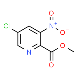 5-氯-3-硝基吡啶-2-甲酸甲酯结构式