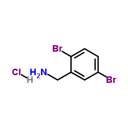 1-(2,5-Dibromophenyl)methanamine hydrochloride (1:1) Structure