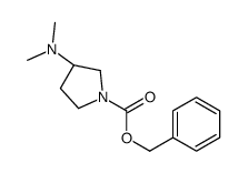 (S)-1-Cbz-3-(二甲基氨基)吡咯烷结构式