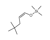 (Z)-4,4-dimethyl-1-trimethylsilyloxy-1-pentene结构式