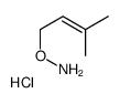 O-(3-methylbut-2-enyl)hydroxylamine,hydrochloride Structure