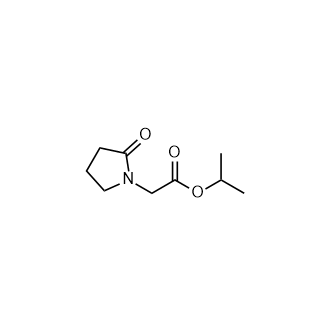 isopropyl 2-(2-oxopyrrolidin-1-yl)acetate structure
