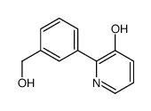 2-[3-(hydroxymethyl)phenyl]pyridin-3-ol结构式