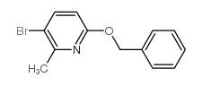 5-BROMO-2-BENZYLOXY-6-METHYLPYRIDINE structure