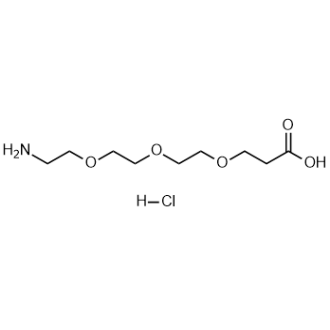 Amino-PEG3-C2-acid(hydrochloride) Structure