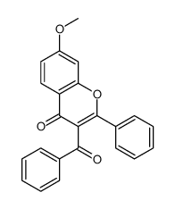 3-benzoyl-7-methoxy-2-phenylchromen-4-one Structure