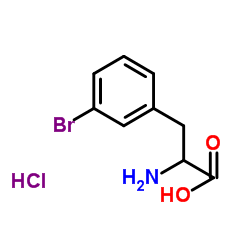 3-Bromophenylalanine hydrochloride (1:1) Structure