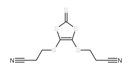 4,5-双(2-氰乙基硫代)-1,3-二硫醇-2-硫酮结构式