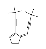 (Z)-1-(3,3-dimethylbut-1-yn-1-yl)-5-(4,4-dimethylpent-2-yn-1-ylidene)cyclopent-1-ene结构式