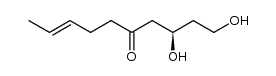 (-)-(3R,8E)-1,3-dihydroxy-8-decen-5-one Structure