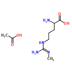NG-单甲基-D-精氨酸醋酸盐结构式