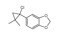 5-(1-chloro-2,2-dimethylcyclopropyl)benzo[d][1,3]dioxole结构式