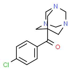 (4-chlorophenyl)(1,3,5-triazatricyclo[3.3.1.1~3,7~]dec-7-yl)methanone Structure