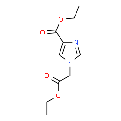 1-(2-乙氧基-2-氧代乙基)-1H-咪唑-4-甲酸乙酯结构式