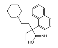 α-Ethyl-α-(2-piperidinoethyl)-1-naphthaleneacetamide结构式