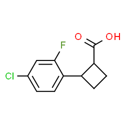 1-(4-chloro-2-fluorophenyl)cyclobutane-1-carboxylic acid Structure
