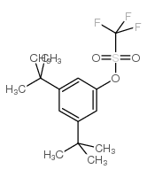 3,5-二叔丁基苯基三氟甲磺酸酯结构式