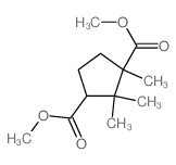 1,3-Cyclopentanedicarboxylicacid, 1,2,2-trimethyl-, dimethyl ester, (1R,3S)- (9CI)结构式