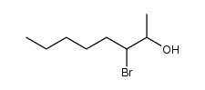 3-bromo-2-hydroxy-octane Structure