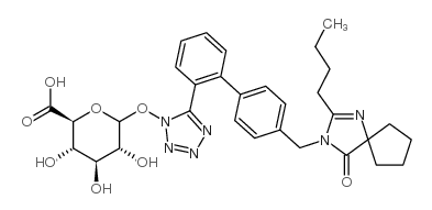 厄贝沙坦N-β-D-葡萄糖醛酸结构式