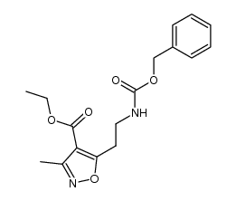 Ethyl 5-(2-benzyloxycarbonylaminoethyl)-3-methylisoxazole-4-carboxylate Structure