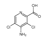 4-amino-3,5-dichloro-pyridine-2-carboxylic acid结构式