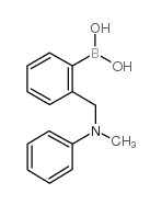 2-((甲基(苯基)氨基)甲基)苯基硼酸结构式