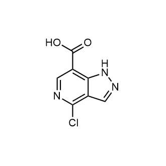 4-氯-1H-吡唑并[4,3-c]吡啶-7-羧酸结构式
