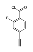 Benzoyl chloride, 4-ethynyl-2-fluoro- (9CI) Structure
