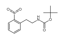 [2-(2-nitrophenyl)ethyl]carbamic acid tert-butyl ester Structure