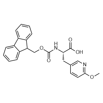 (S)-2-((((9H-芴-9-基)甲氧基)羰基)氨基)-3-(6-甲氧基吡啶-3-基)丙酸结构式