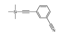 3-[(三甲基甲硅烷基)乙炔]苯甲腈结构式
