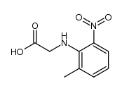 N-(2-methyl-6-nitrophenyl)glycine结构式