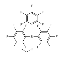ethoxy-tris(2,3,4,5,6-pentafluorophenyl)silane结构式