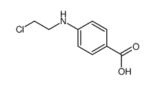 4-[(2-Chloroethyl)amino]benzoic acid结构式